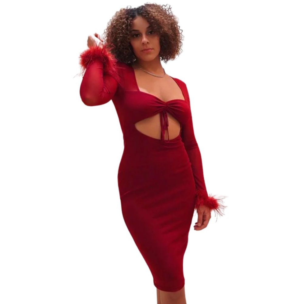 Burgundy Kaylee Dress